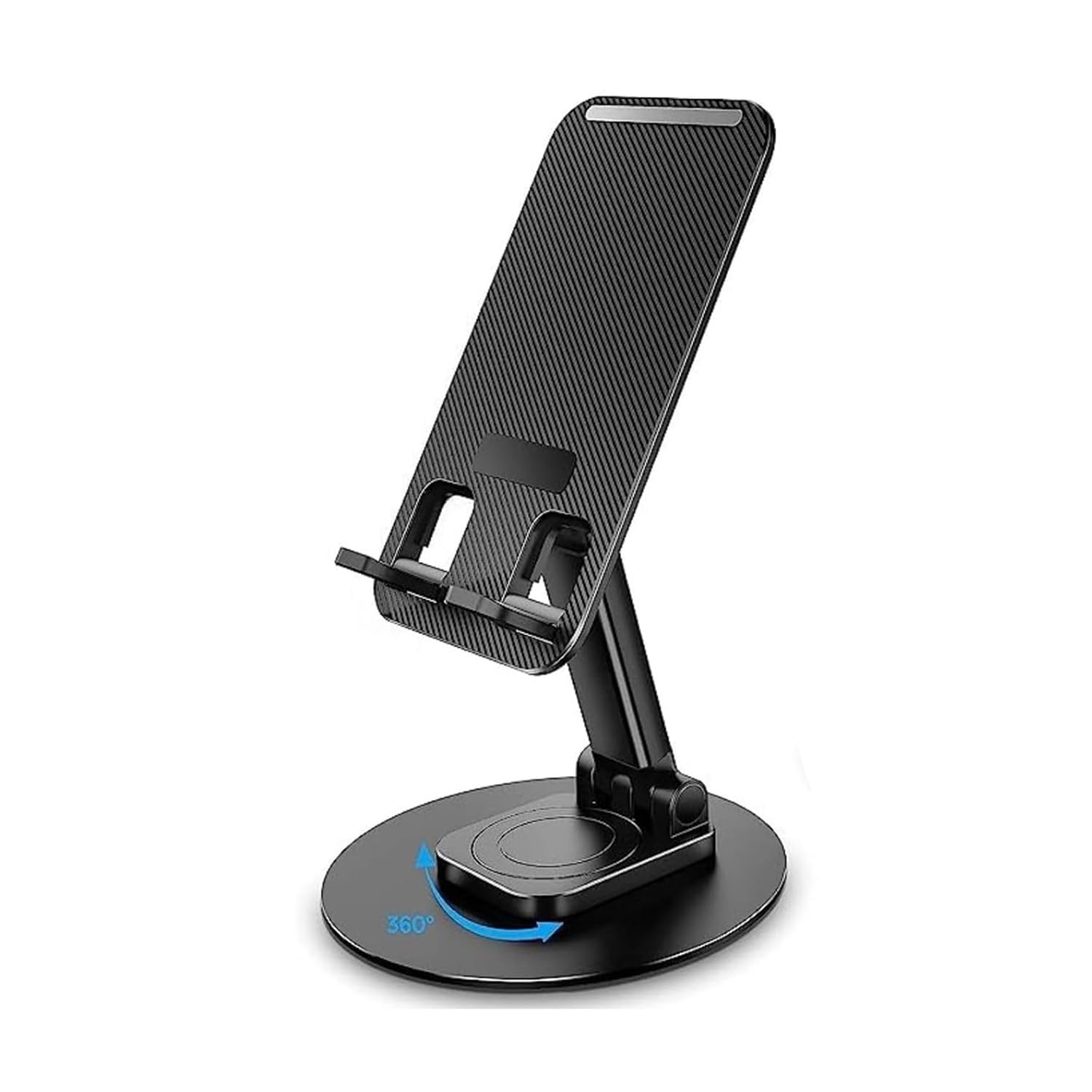 Prolet Mobile Stand Holder for Desk Sturdy,Anti-Slip,Height Angle Adjustable Mobile Holder Cellphone Holder Compatible with iPhone,Samsung Galaxy,Vivo, Oppo All Mobile Phones (Black)