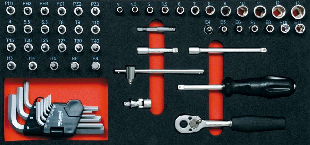 Plateau de 58 outils 6,4 mm 5999 fini les pièces perdues en atelier