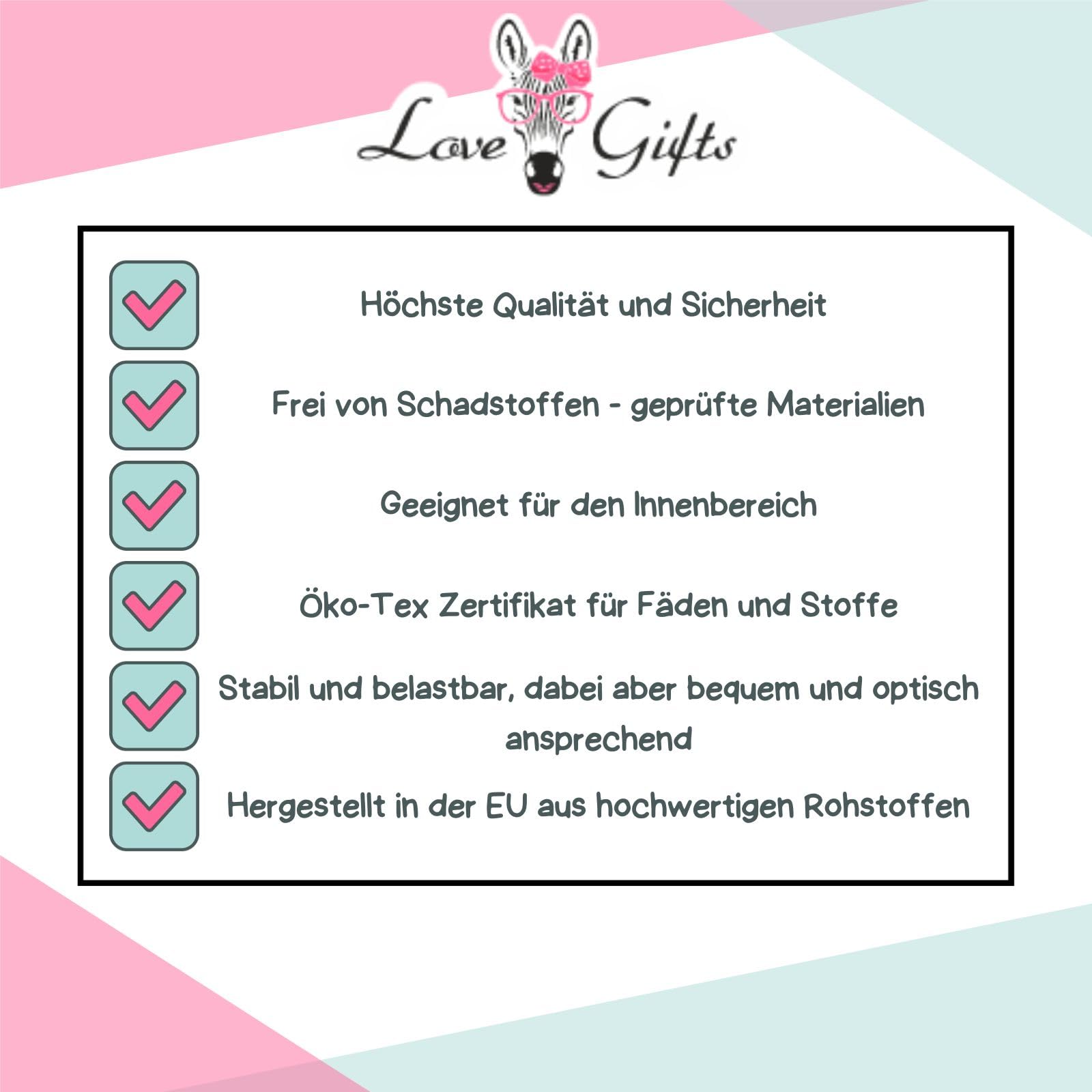 Love Gifts® Hängesessel ohne Gestell | Hängesessel Indoor mit Zwei Kissen optimal für den für Innenbereich wie Wohnzimmer & Kinderzimmer geeignet | Braun