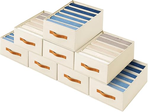 Miniatura 40 de Organizadores de armario y almacenamiento Homsorout - Juego de 8 contenedores de almacenamiento con cestas para organización Organizador de armario