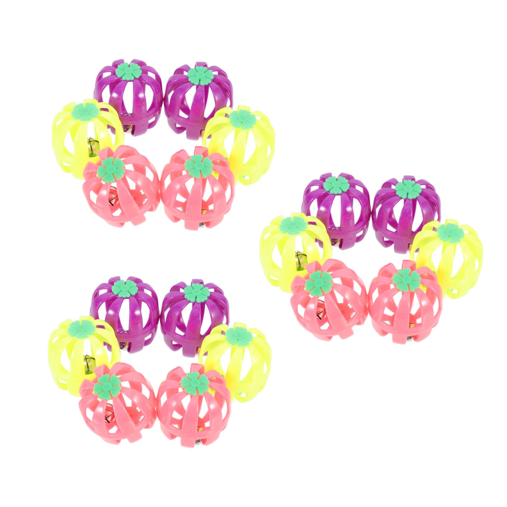 ibasenice 18Pcs Interactive Cat Ball with Bells Durable Kitten Accessories for Endless Fun Engaging Playtime for Your Feline Friends