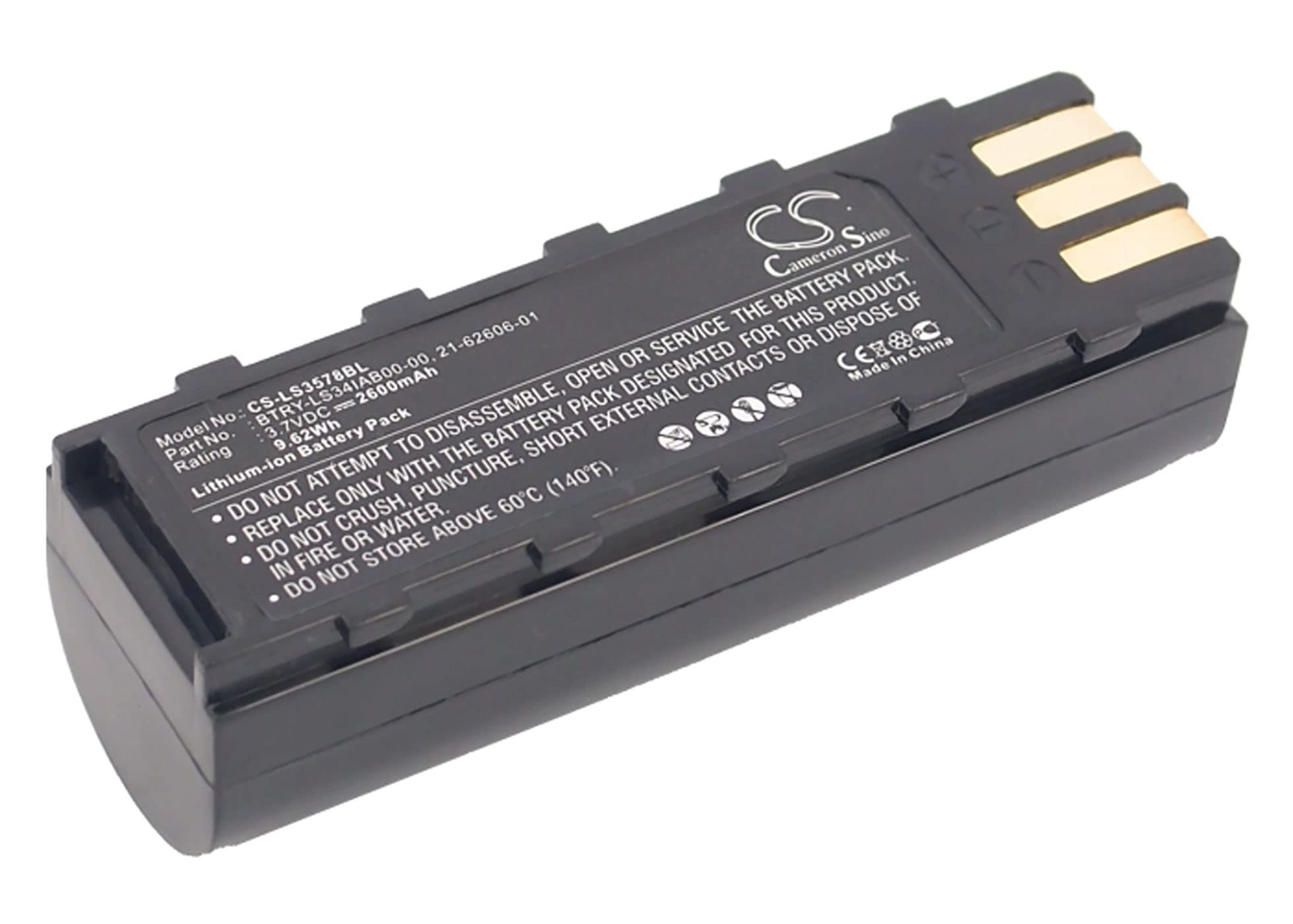 Cameron Sino Battery for Honeywell 8800 Symbol LS3478 DS3478 LS3578 DS3578 XS3478 NGIS DSS3478 MT2000 LS3478ER, PN:Motorola 21-62606-01 2600mAh