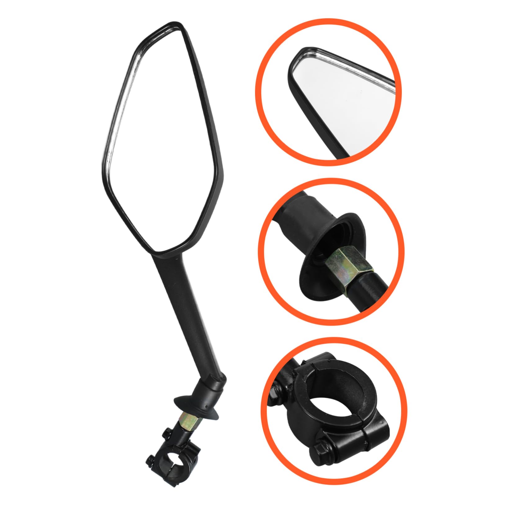 TOYANDONA 1 Set Specchietto Retrovisore per Regolabile Set Convesso Hd per Manubrio Accessorio e Facile Installare per Mountain Bike e Tricicli