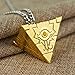 Anime Necklace Muto Big Siz Millenium Puzzle Millennium Wheel Wisdom Pendant Necklace For Fans Jewelry Gift