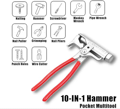 Miniatura 2 de Destornillador de martillo multifunción Pistola de clavos Alicates Llave Universal Martillo Destornillador Alicates Llave Pistola de clavos Pinzas