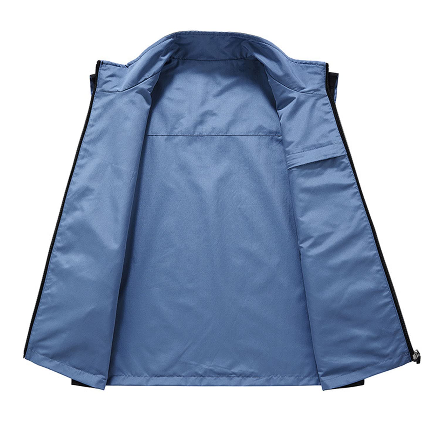 Hombres Chaleco Primavera Y Verano Sin Mangas Chaqueta Casual Al Aire Libre Multifuncional Utilidad Gilet Multi-Bolsillo Chaleco