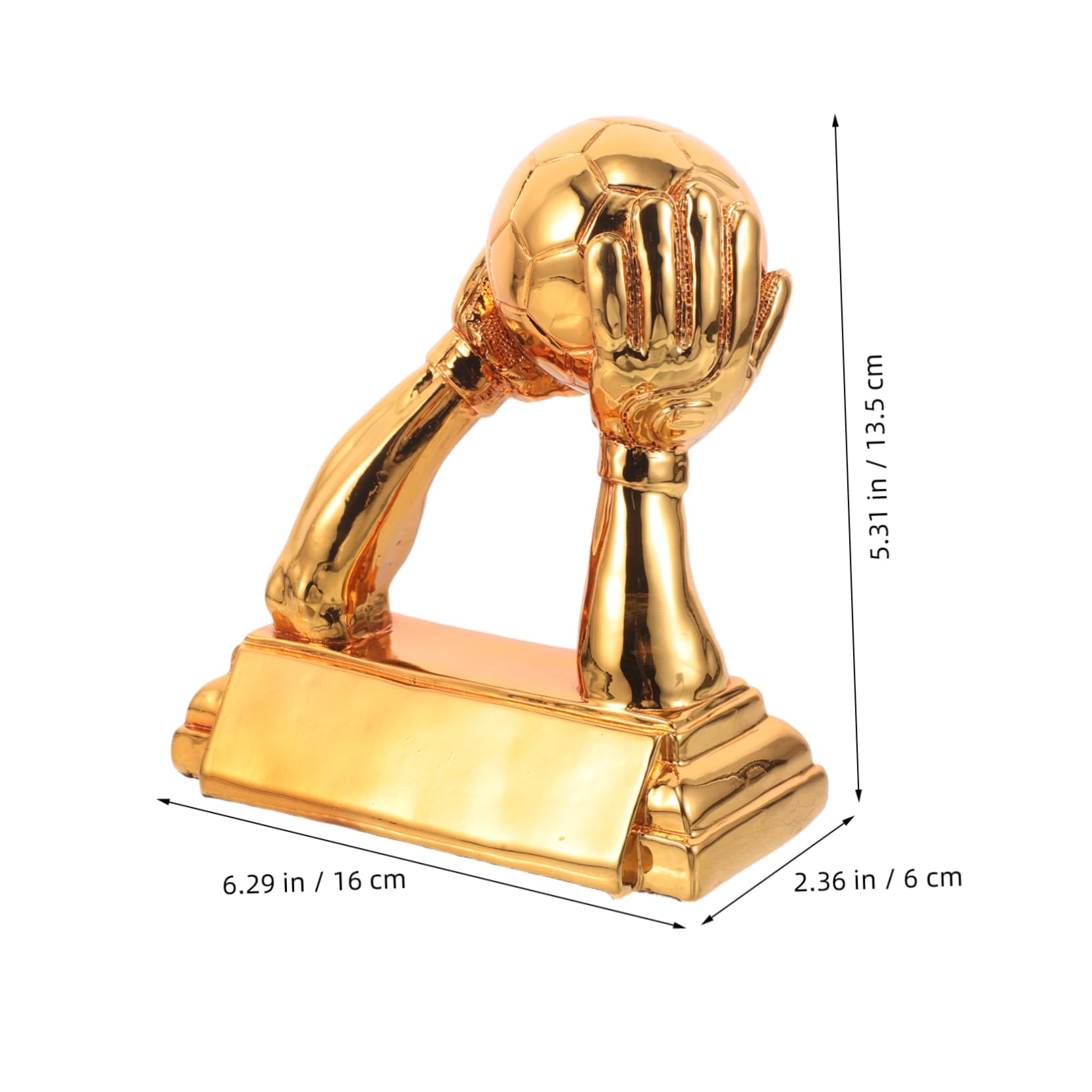Resin Fußball Trophäe Torwartpreis mit Elegantem Design Widerstandsfähig und Detailreich für Fußballtorhüter Auszeichnung für Turniere und Schulfeiern