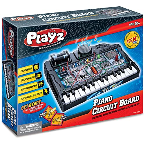 Playz Electric Piano Circuit Board for Kids 38+ Music Lab Experiments