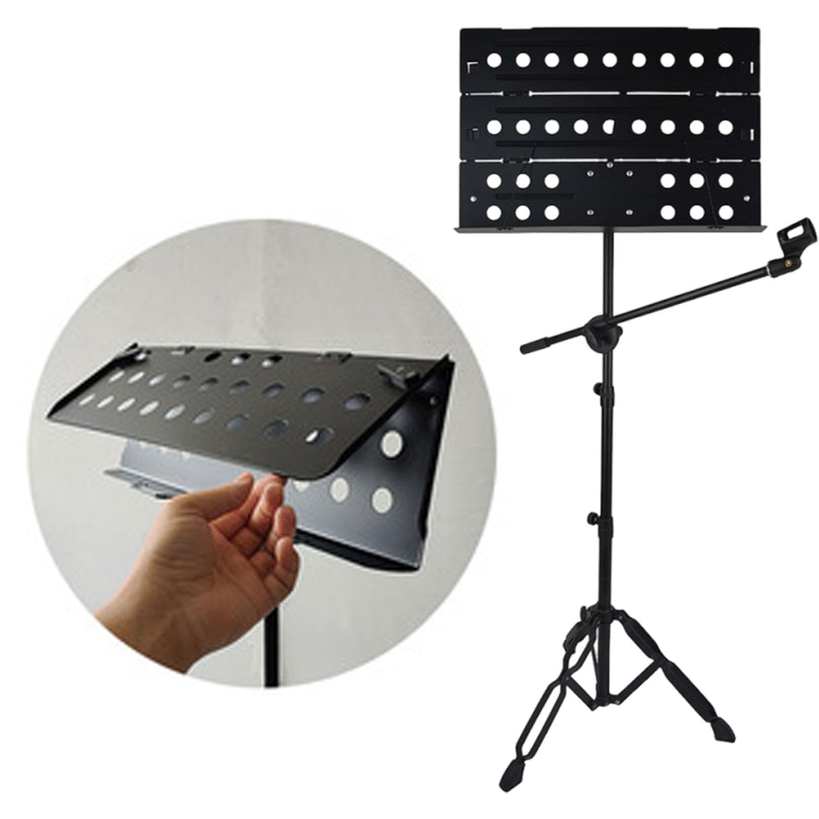 Harilla Atril de Partituras Plegable, Profesional, Fácil de Usar, Práctico Trípode, Soporte de Partituras Portátil para Accesorios de Instrumentos