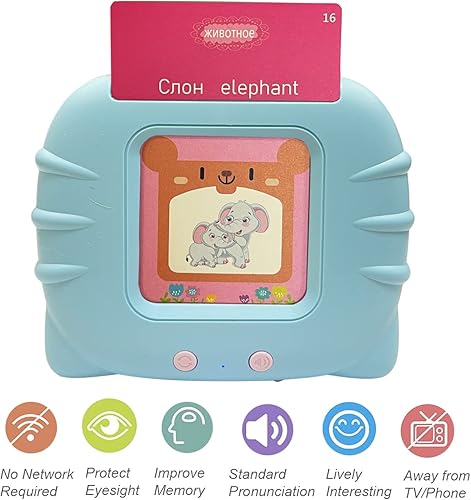 Miniatura 3 de Tarjetas didácticas para llevar inglés ruso, 112 unidades, enseña y aprende palabras básicas del alfabeto ruso para niños, aprendizaje temprano