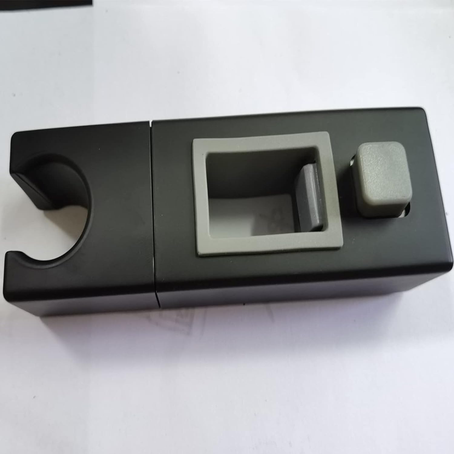 ABS Square Bathroom Shower Bracket Rod Rack Slide Bar, Black - Image 3