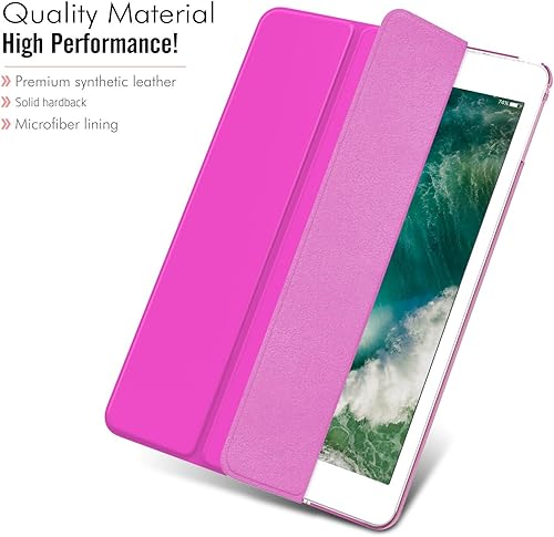 Miniatura 3 de MoKo Case Fit 20182017 iPad 9.7 56 generación, delgada y ligera, con protector trasero translúcido esmerilado para iPad 9.7 20182017, encendido y