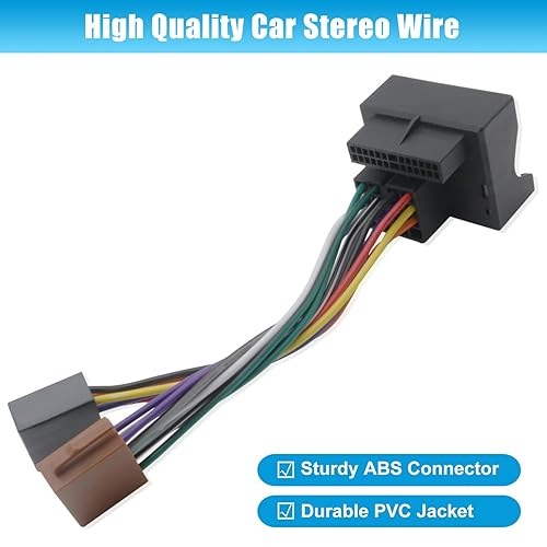 Miniatura 7 de Adaptador de arnés de cable de radio estéreo ISO para BMW E39 E53 Ford Focus VW Passat Opel Series Adaptador de arnés de cableado de radio