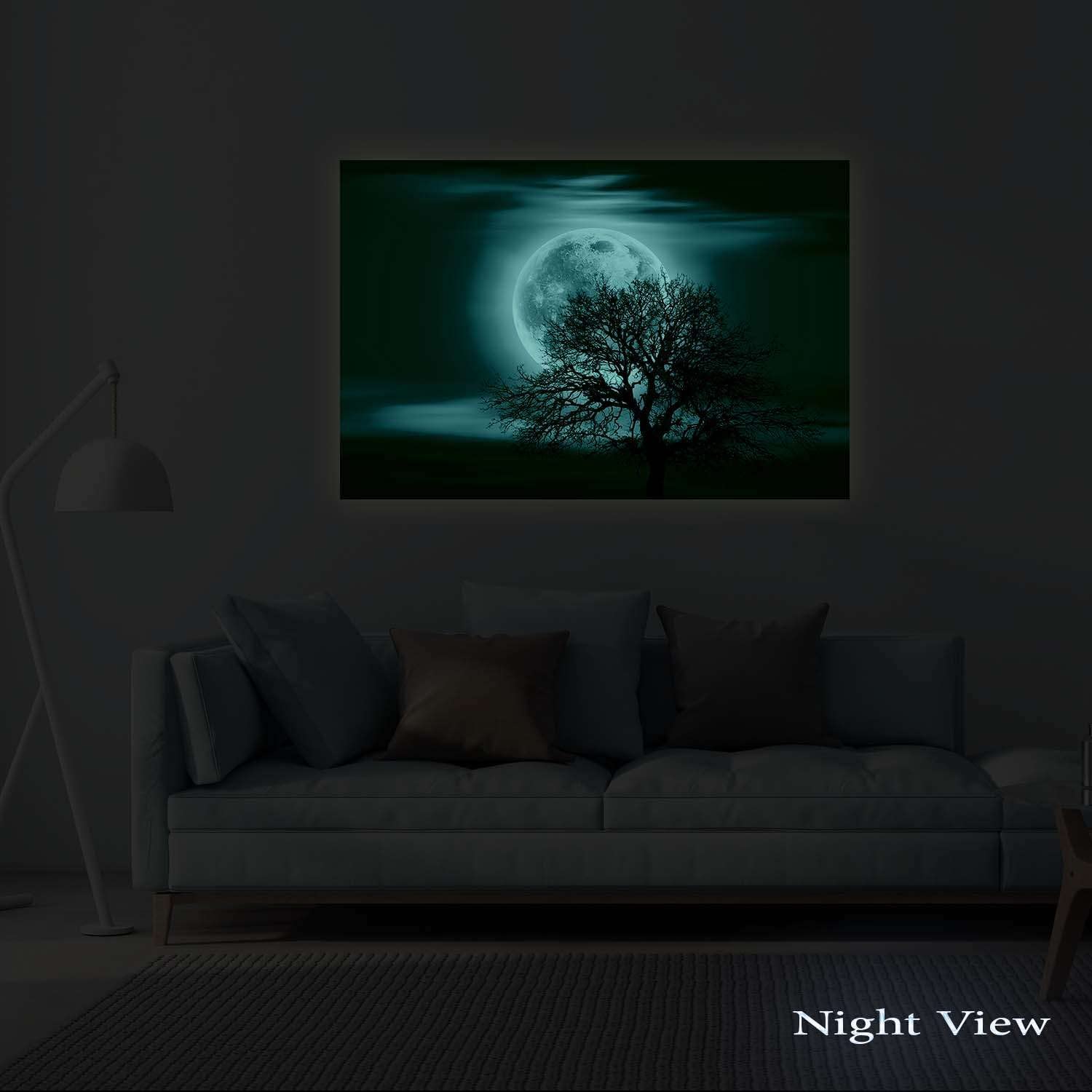 Startonight Quadro su Tela Bella Collezione Colorata Donna Silenzio - Quadri Moderni Astratti Stampe Camere da Letto Stampe Incorniciate 60x90 cm, Decorazione Parete, Idea Regalo Elegante