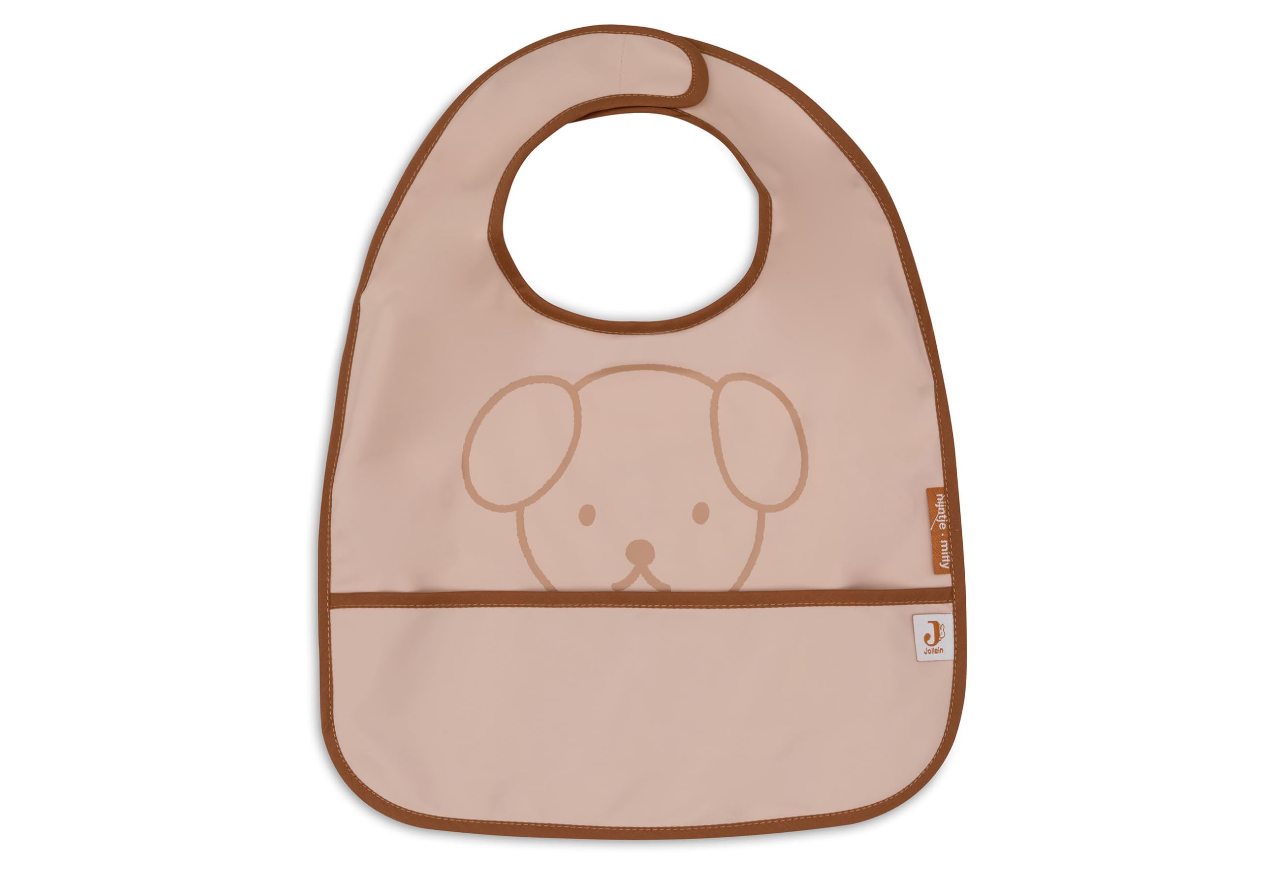 Jollein Baby Bib - Miffy Peekaboo, Wild Rose - Pack of 2 - Waterproof Bib - With Velcro Fastening - Baby Bib - Drool Bib Baby - Image 3