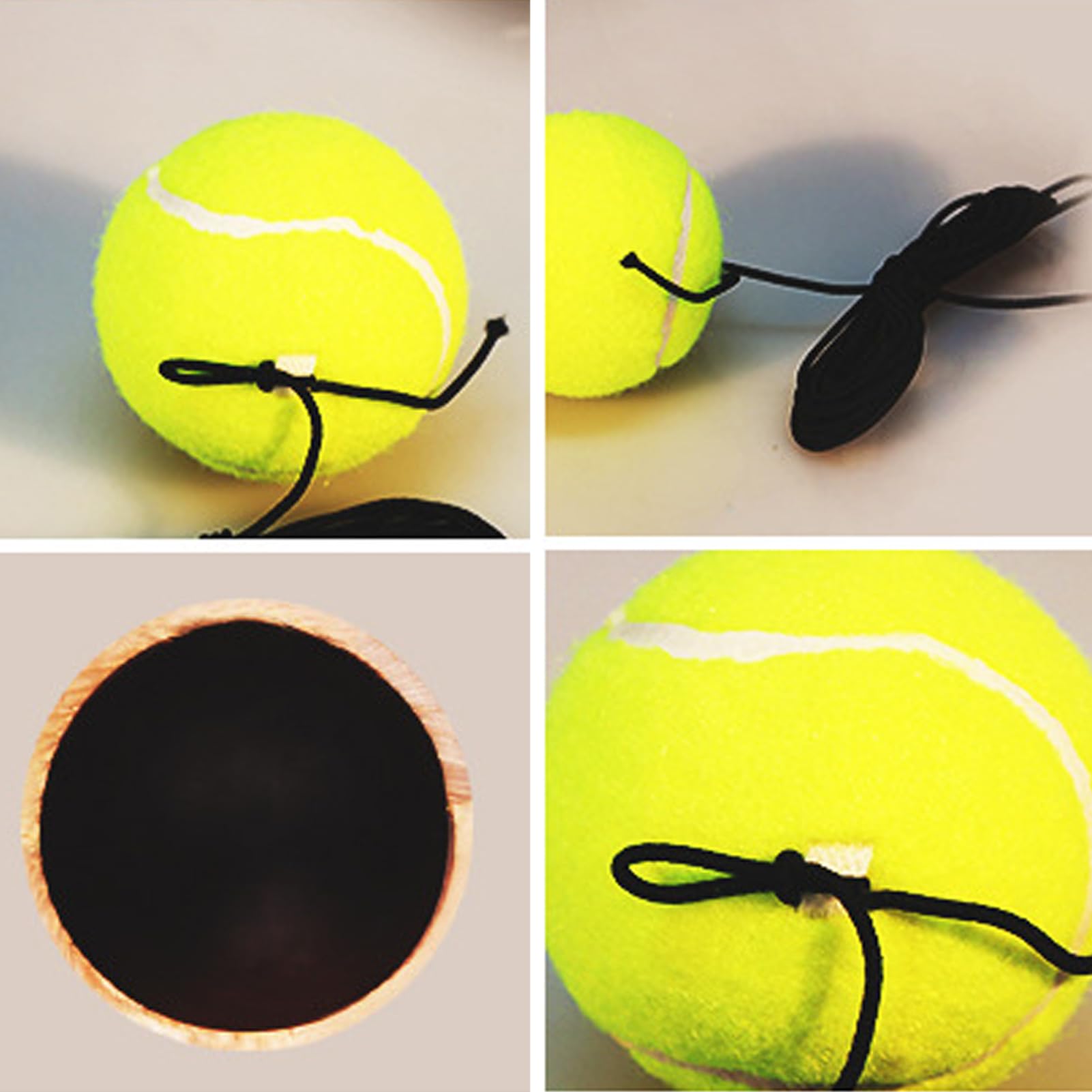Générique Tennis-Rebounder – Ball für Tennistrainer, Trainingsgerät, Solo Teennis Trainingsset | Tragbares Trainingsgerät | Trainingsset mit Schnur