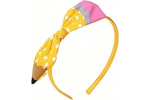 Back to School Headbands Cute Pencil Bow Hair Band for Girls