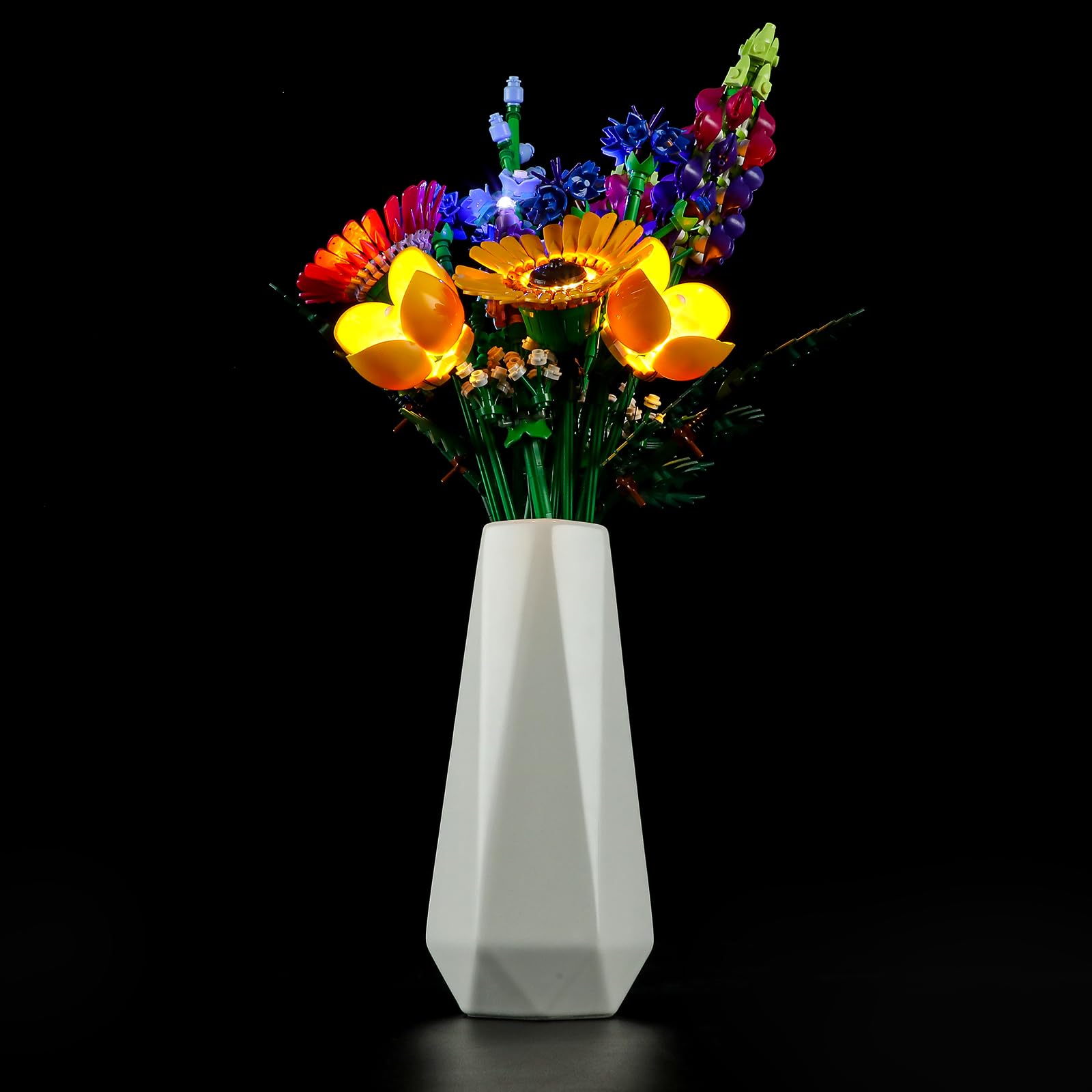 GEAMENT LED Light Kit Compatible with LEGO Wildflower Bouquet - Lighting set for Icons 10313 (Model Set Not Included)