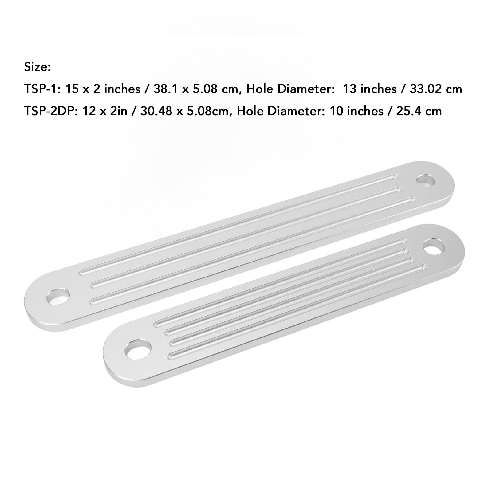 Kit Piastra di Supporto per Poppa in Alluminio 3/8 Pollici, 2 Pezzi, 12x2 Pollici, 15x2 Pollici, Numero OE 3001.8067, per Motori Fuoribordo più Recenti del 1986, Senza