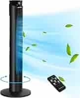 Aigostar Ventilatore A Torre Con Telecomando - 3 Velocità, Timer 15h, Oscillazione 70°, 92cm - Foto 10