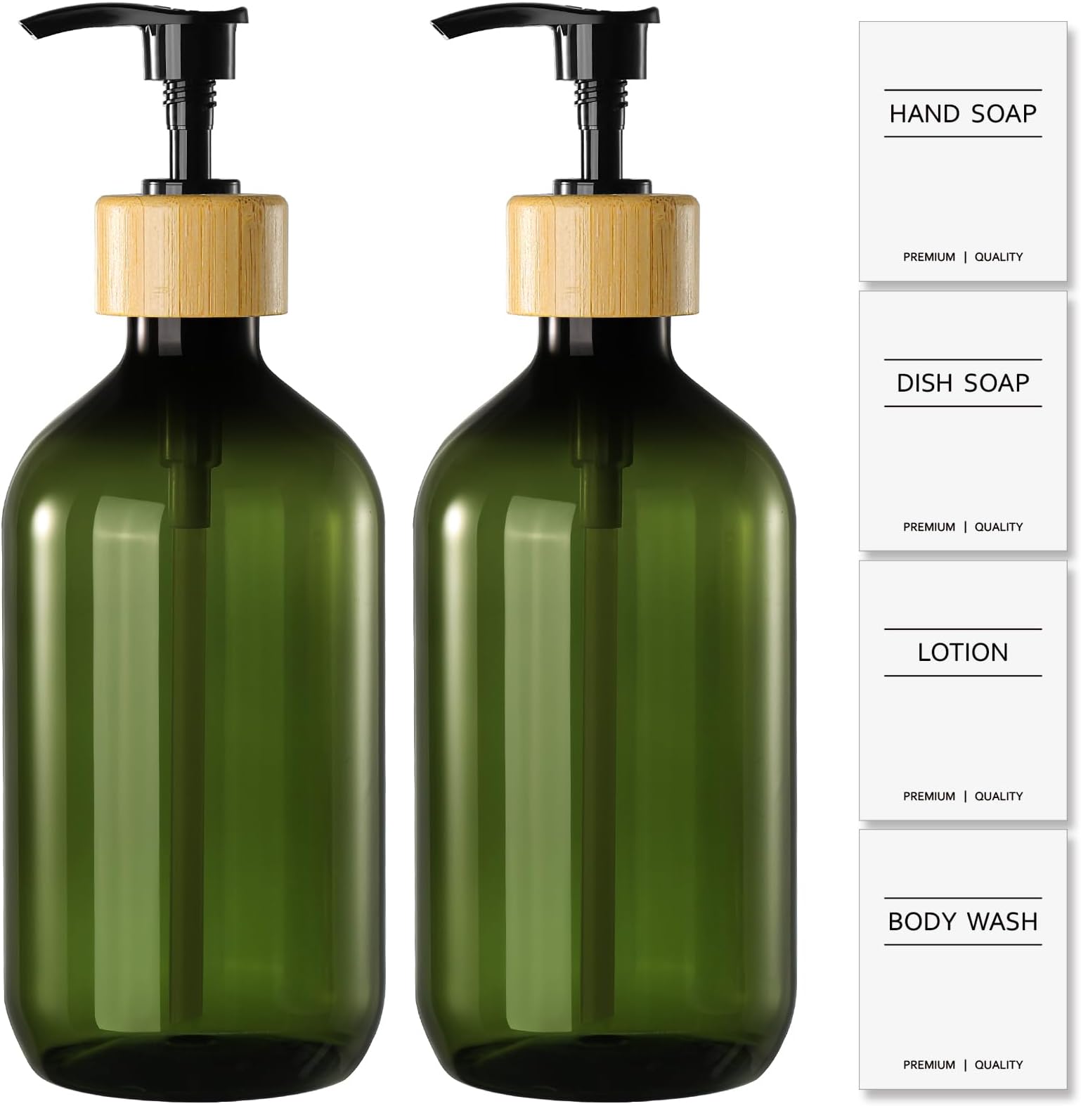 Amazon.com: Green Soap Dispenser, Bathroom Soap and Lotion Dispenser ...