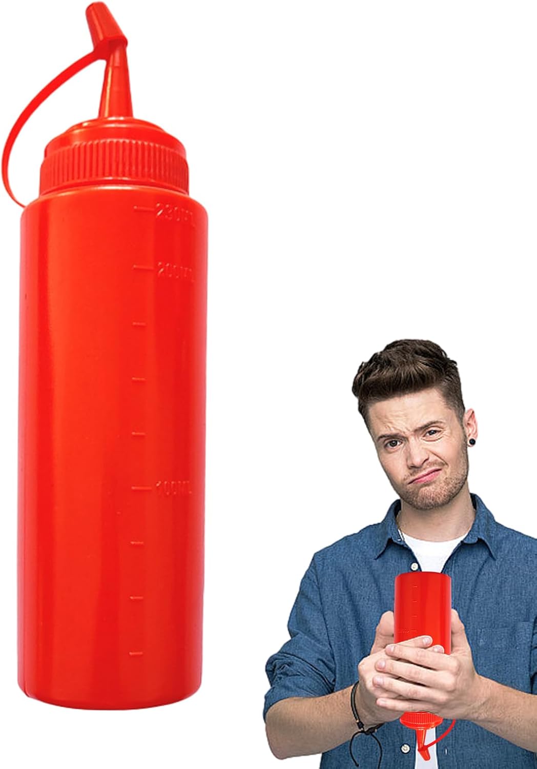 Mischief Bottle Set - Novelty Red Ketchup Bottle Toy, Trick Gag Decor | Realistic Looking Prank Squeeze Bottles for Fun Entertainment Jokes, April Fool's Day Surprise Office Desk Trick - Image 7