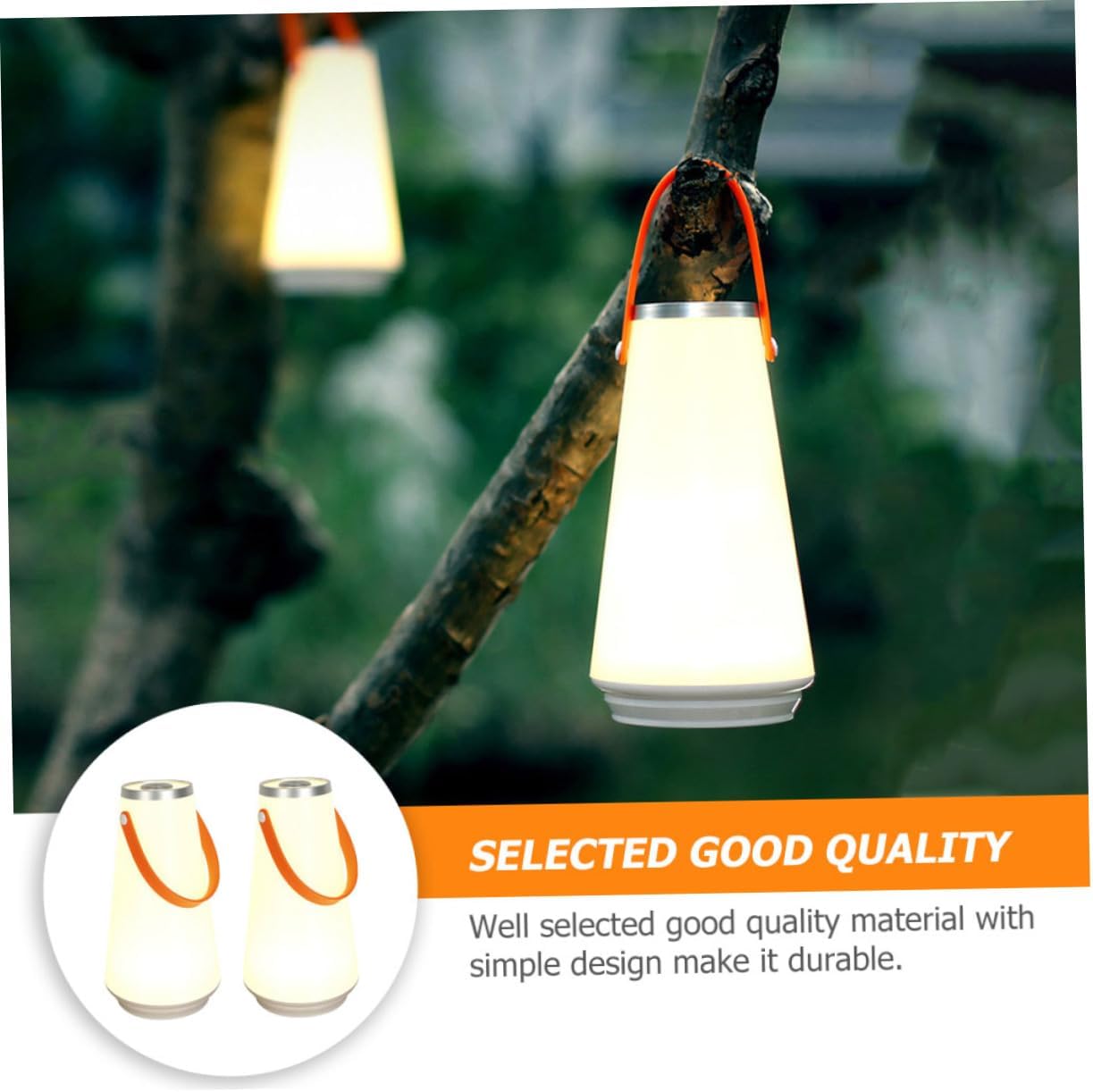 UPKOCH 2pcs Rechargeable Night Lights for Boys and Girls Room Led Desk Lamp Fashionable Camping Lights Handheld Table Lamps