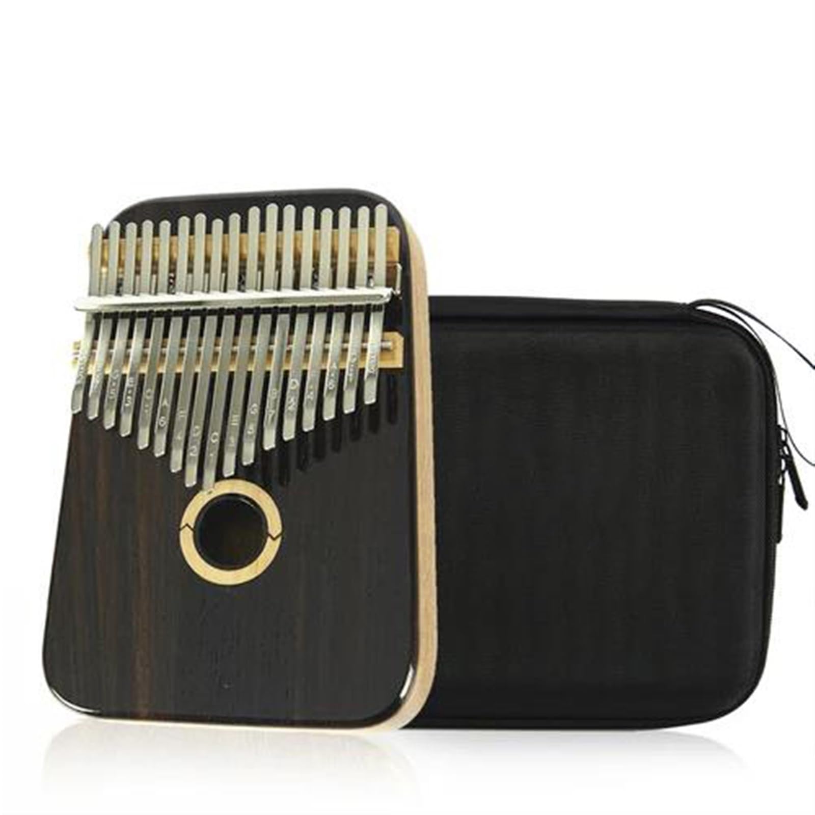 Kalimba Instrumento Musical De 17 Tonos Kalimbas De Madera Teclado Musical Iniciadores Profesionales Dedos Portátiles Accesorios De Piano(B)