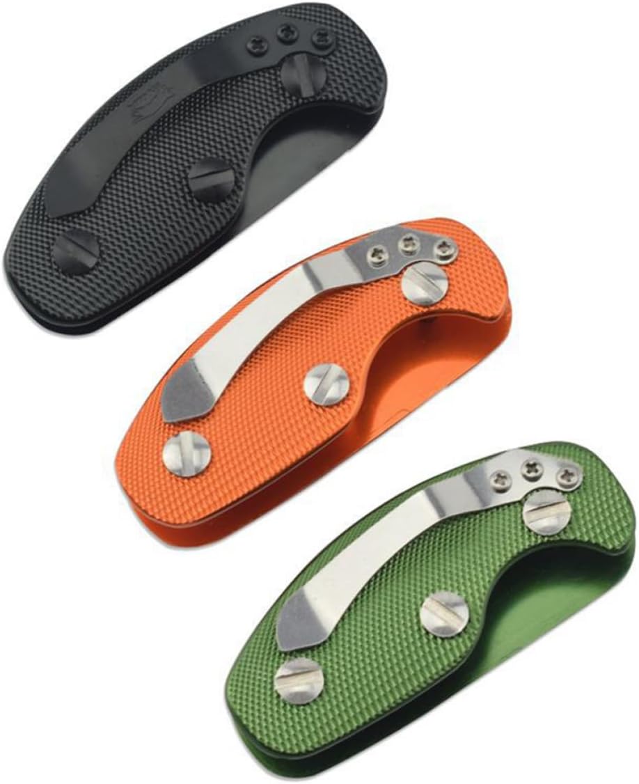 Milisten 3pcs Aluminum Alloy Key Organizer Set with Mini Key Holder Clips Compact for Men Lightweight Carabiner Style in Green Orange and Black for Everyday Carry