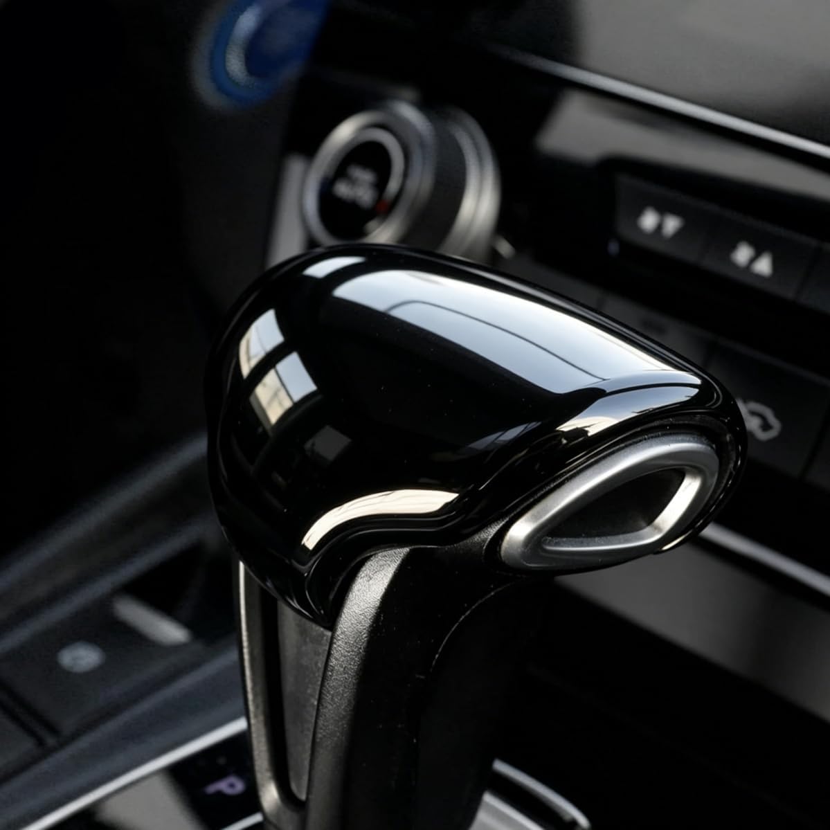 for Honda 2017-2022 CRV Accessories Gear Shift Knob Cover Trim Protector Cap (Glossy Black)