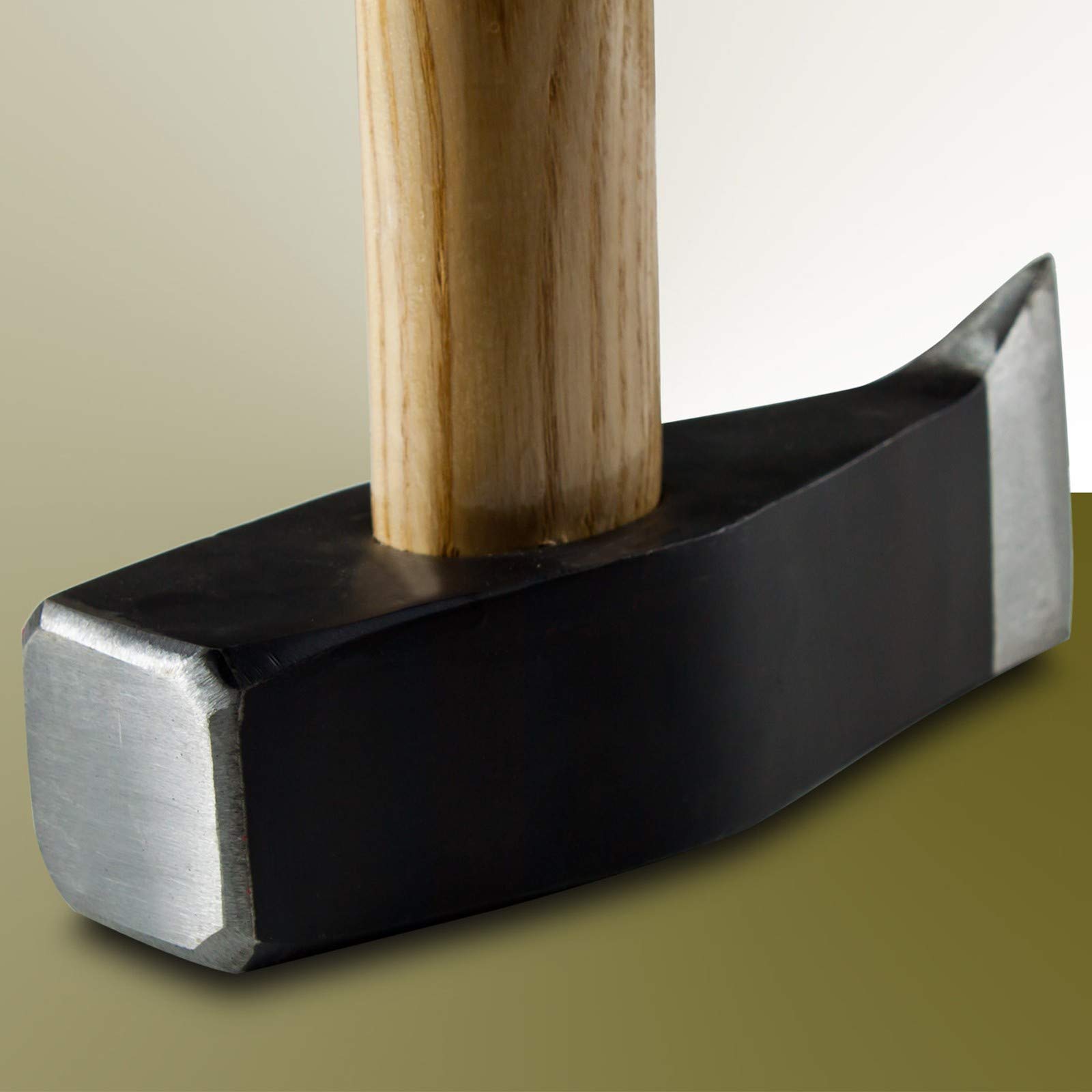 DEMA Spaltaxt 3 kg – Spalthammer mit Esche Holzgriff, Robustes Spaltbeil für Holzspalten, Axt & Beil für Garten und Werkstatt