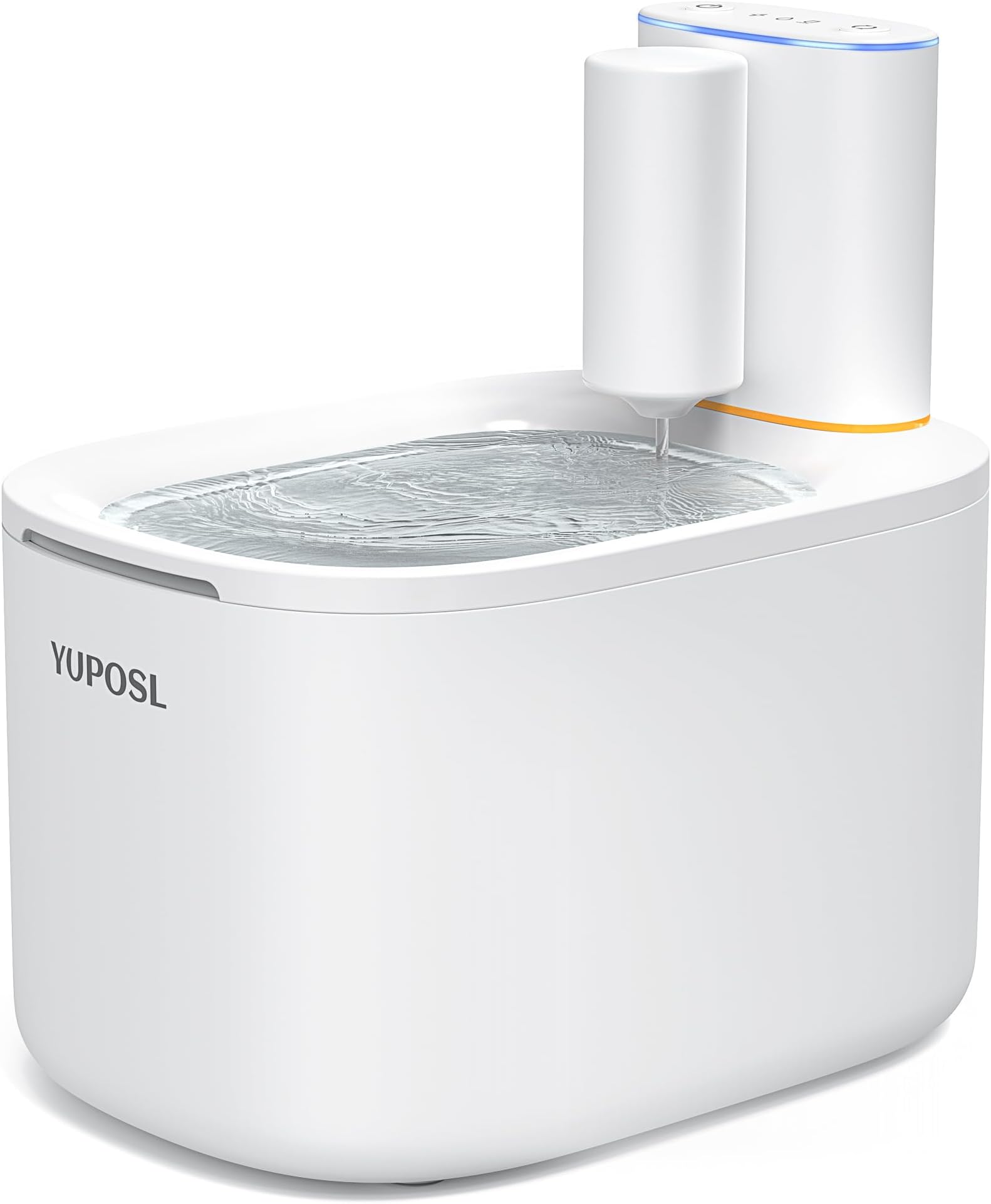 YuposlCat Water Fountain - Wireless and Battery Operated 118oz/3.5L Large Capacity for Cat, Ultra Quiet Water Fountain for Multiple Pets, with Replacement Filters, Easy to Clean, Also for Dogs