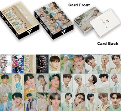 5 Pack/150 Pcs SEVENTEEN Lomo Card Kpop Photocards Greeting Card with Postcards