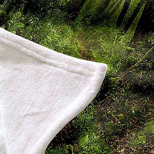 Couverture microfibre douce forêt verte 3D pour lit et canapé - 6