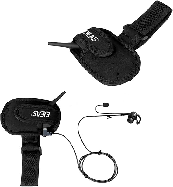 EJEAS V6C Professional Football Referee Bluetooth Intercom, 2 People Wireless Bluetooth Headset with Running Armband for Soccer Hockey Rugby Sports (1 Pack)
