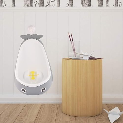 Miniatura 7 de Orinario de entrenamiento para ir al baño para niños, lindo orinario de entrenamiento de ballenasorina para orina (ballena gris)