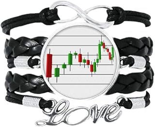 Pulseira com curva de linha para perda de lucro, acessório para amor, corda de tricô de couro torcido para presente
