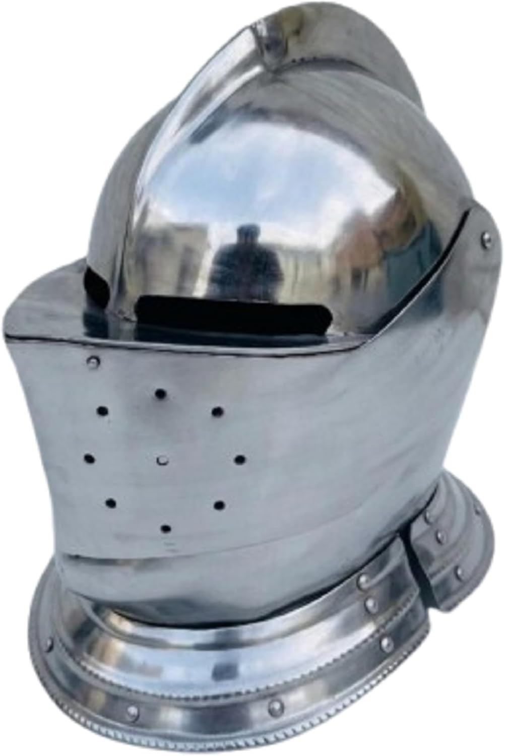 Gothic Armet Steel Knight Helmet – Handmade Medieval Armor Cosplay Piece