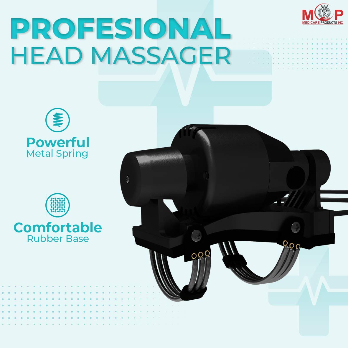MCP Powerful Black Electric Handheld Double Speed Floating Action Massager for head & body pain relief (Black) MCP Powerful Black Electric Handheld Double Speed Floating Action Massager for head & body pain relief (Black)