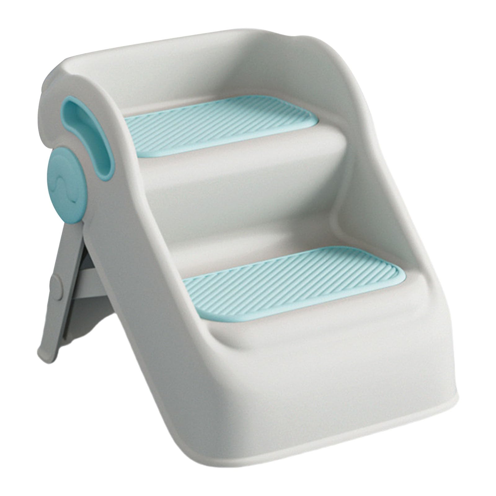 Double Levels Kids Step Stool Foldable Bathroom Safe Anti Slip Designs Safe Folding For Household Kitchen Stool