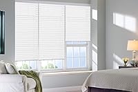 Vista 3 de Mini persianas opacas sin cordón, blancas de 1 pulgada para oscurecer la habitación, persianas horizontales para cocina, baño, dormitorio, oficina