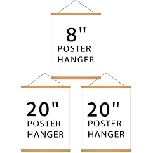 HONKKI 2 Pack 20 Inch Poster Hanger and 1 Pack 8 Inch Poster Hanger