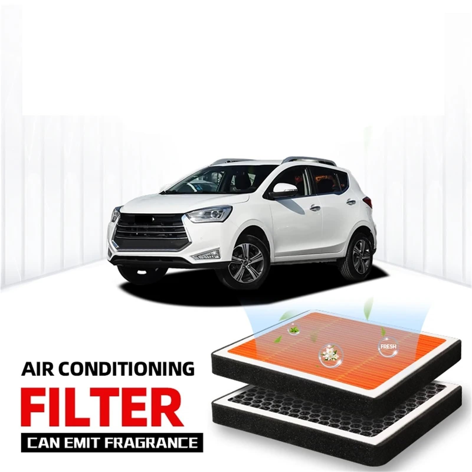 Filtr Kabinowy Pasuje do JAC S2 Mini filtr kabinowy filtr powietrza filtr klimatyzacji z węglem aktywnym z zapachem do oczyszczania kabiny samochodu