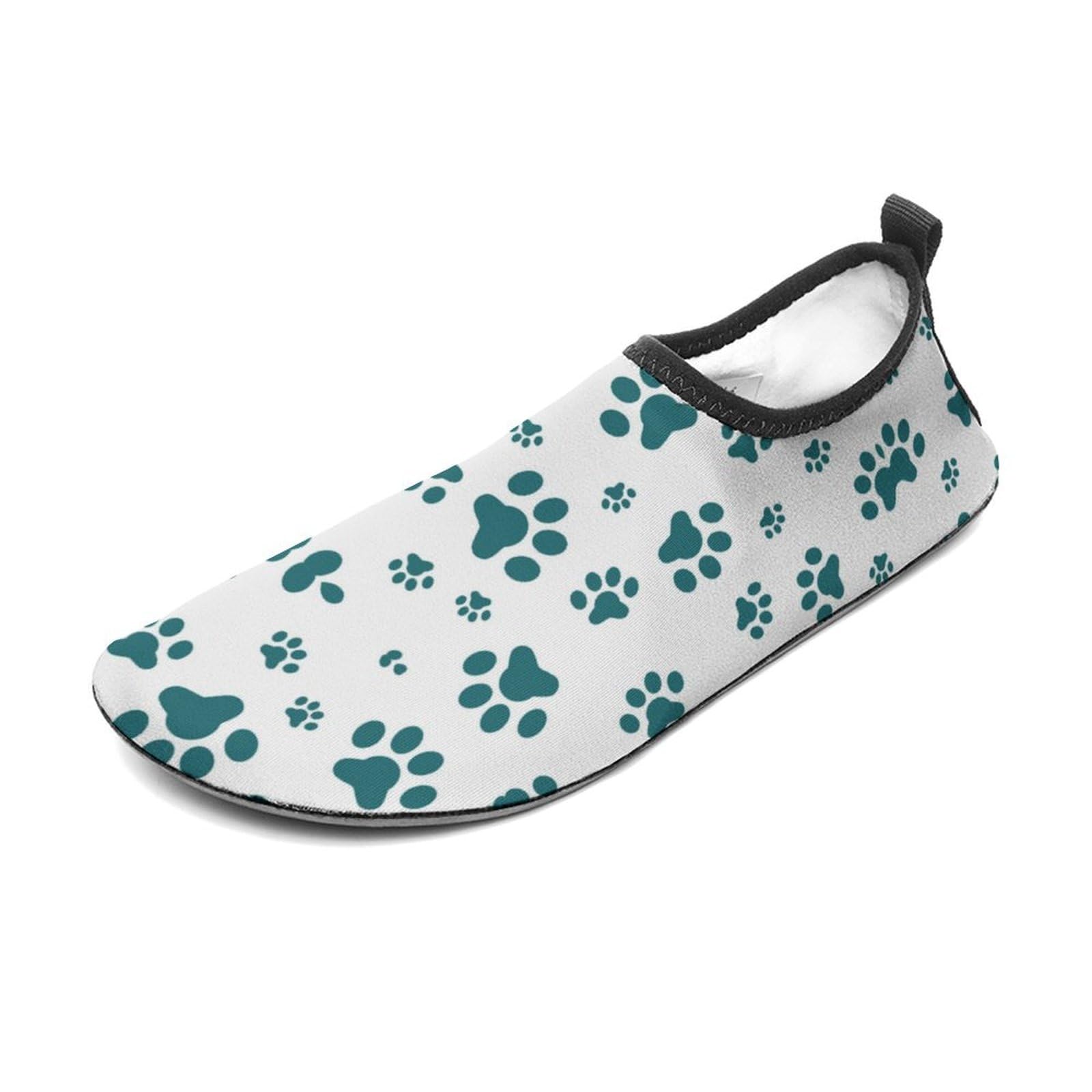 Dog Paw Print Pattern Water Shoes Beach Shoes Aqua Socks for Women Men Swimming Yoga
