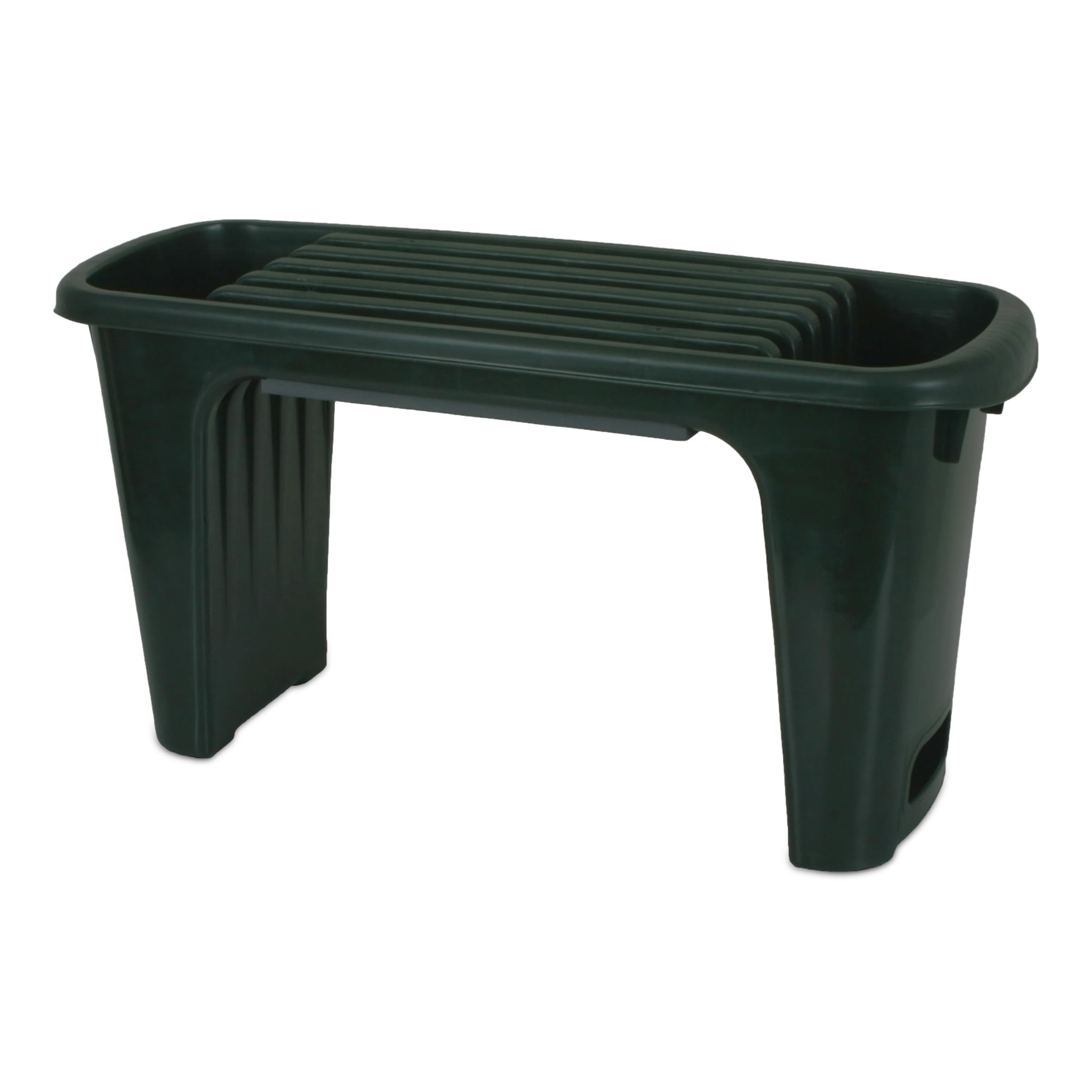 Spetebo Ławka ogrodowa z tworzywa sztucznego zielona – 60 x 30 cm – stołek roboczy z wyściółką na kolana – taboret ogrodowy na kolana, akcesoria do prac ogrodowych, ochrona kolan, narzędzie robocze