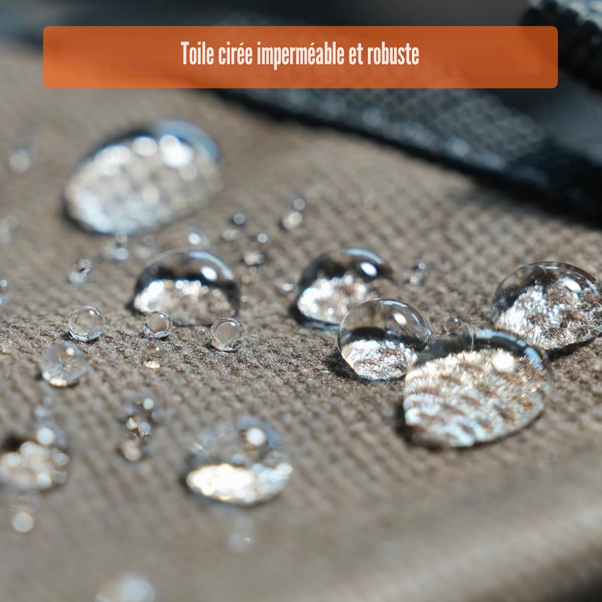 WELKINLAND sac en toile cirée robuste, sac à outils électrique 40,6 cm, fond rigide, ouverture grande, CVC