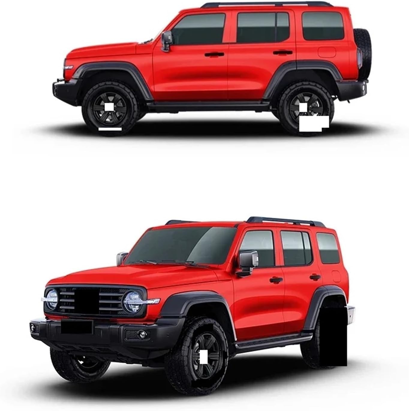 GWM Wey Tank 300 2021 2022 2023 2024 2025 ブラック カーウィンドウバイザー サンレインガー