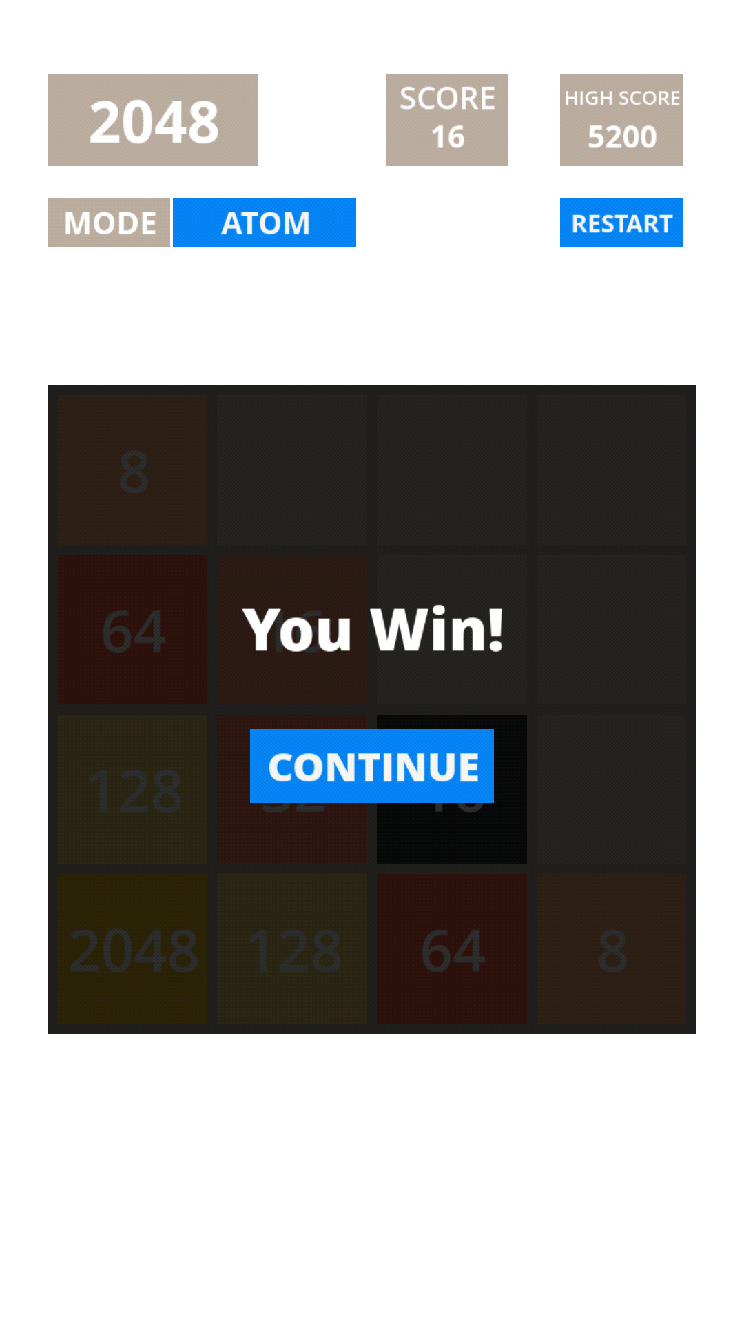 Puzzle Game 2048 Atom - App on Amazon Appstore