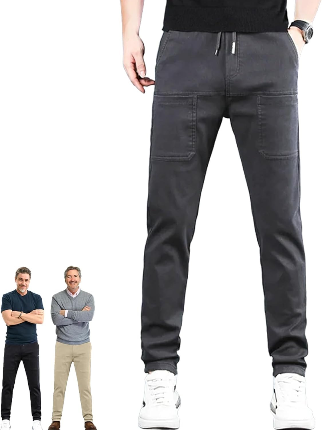 Men Comfy Cargo Pants, Men Comfy Multipants - High Stretch Multi-Pocket Durable Cargo Pants Waterproof Relaxed Fit