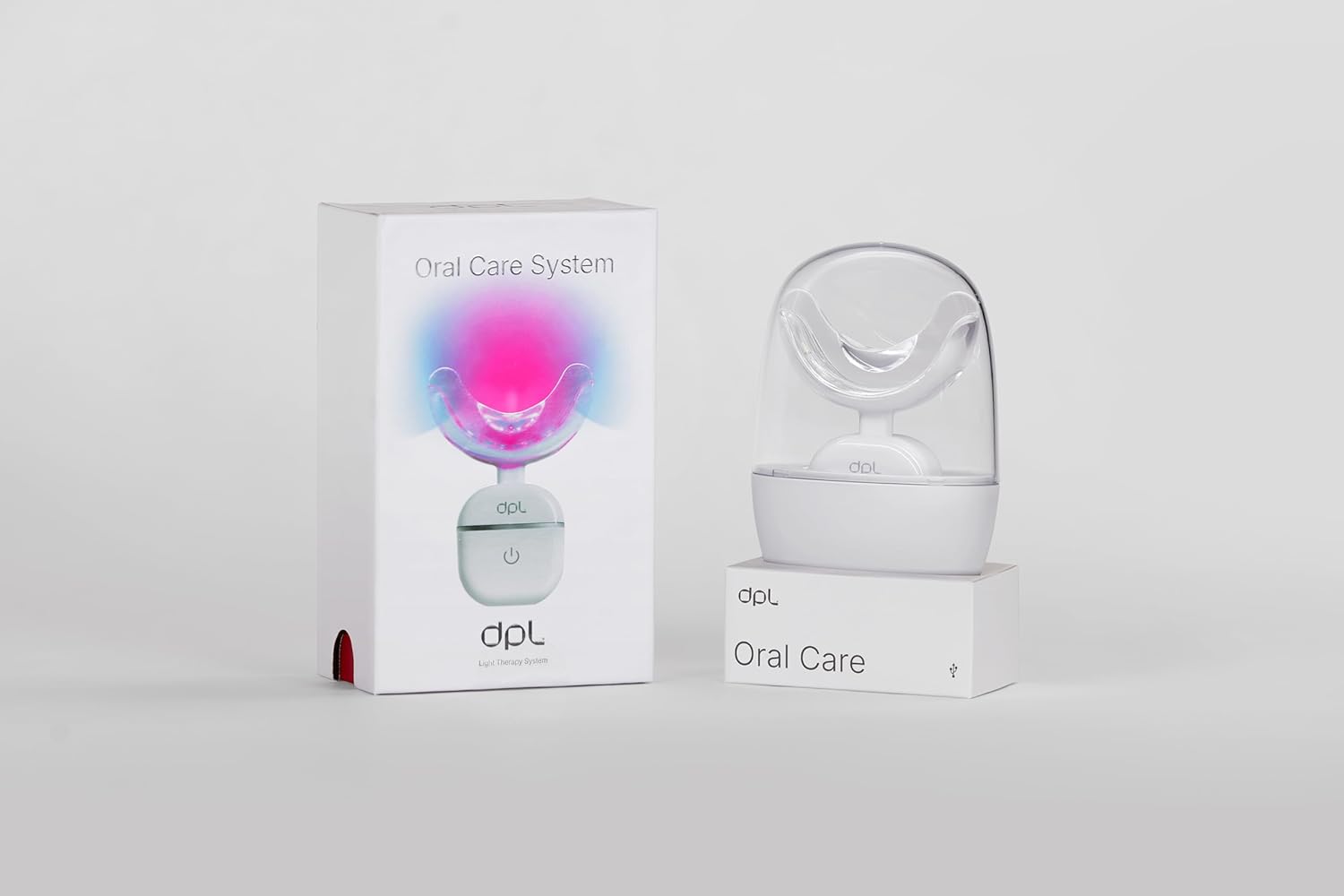 dpl Oral Care LED Light Therapy for Teeth & Gums, Red, Infrared & Non-UV Blue Light Device for At-Home Dental Use, Compatible with Teeth Whitening Products